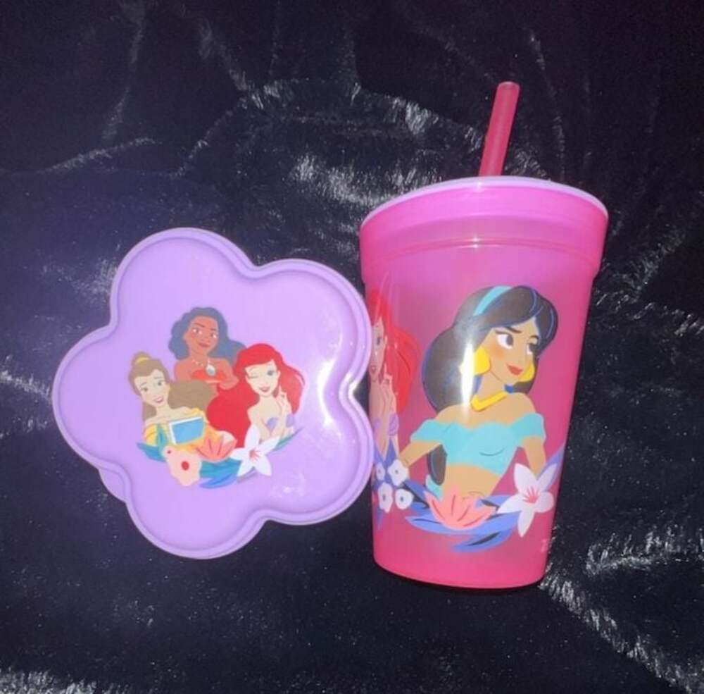 Zak Designs Disney Princess Snack Tumbler with Straw